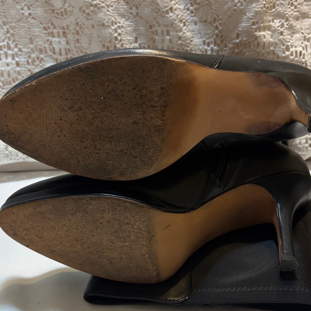 Sleek Black Over the Knee Women's Boots - Picture 9 of 12